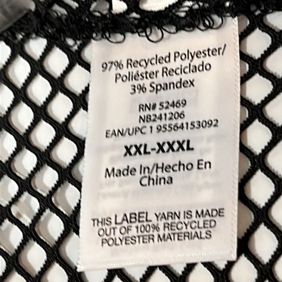 NEW BLACK fishnet CARDIGAN 2xl 3XL mesh jacket mid length MESH tie waist, sheer - Picture 8 of 13